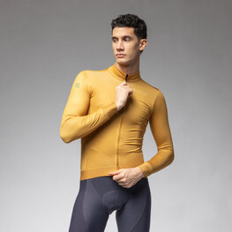 ALÉ Cycling winter long sleeve jersey - PR-E FOLLOW ME 2.0 - yellow