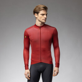 ALÉ Cycling winter long sleeve jersey - PR-E FOLLOW ME 2.0 - red