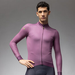 ALÉ Cycling winter long sleeve jersey - PR-E FOLLOW ME 2.0 - purple