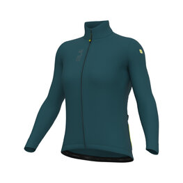 ALÉ Cycling winter long sleeve jersey - PRAGMA FONDO 3.0 LADY - blue
