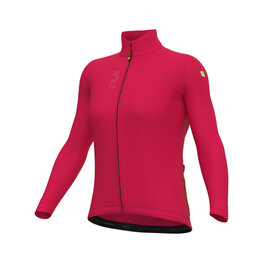 ALÉ Cycling winter long sleeve jersey - PRAGMA FONDO 3.0 LADY - red