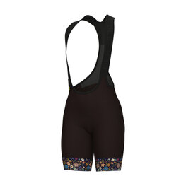 ALÉ Cycling bib shorts - PR-E HIKE - brown