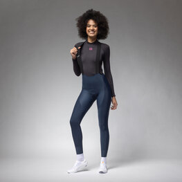 ALÉ Cycling long bib trousers - R-EV1 VOLTAGE - blue