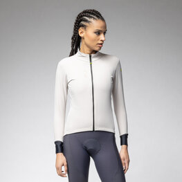 ALÉ Cycling windproof jacket - PRAGMA FONDO 3.0 - ivory