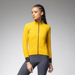 ALÉ Cycling windproof jacket - PRAGMA FONDO 3.0 - yellow