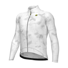 ALÉ Cycling winter long sleeve jersey - PR-E SPRAY - white