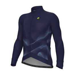 ALÉ Cycling winter long sleeve jersey - PRAGMA COSMIC - blue