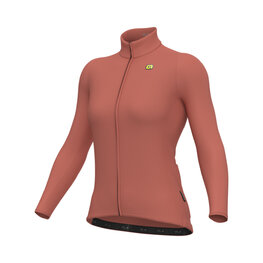 ALÉ Cycling winter long sleeve jersey - R-EV1 WARM RACE 2.0 LADY - pink
