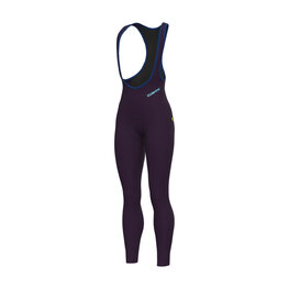 ALÉ Cycling long bib trousers - KLIMATIK K-ATMO 3.0 - bordeaux