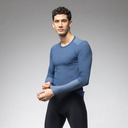 ALÉ Cycling long sleeve t-shirt - INTIMO K-BASE - blue