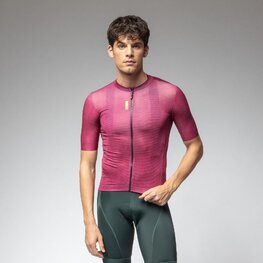 ALÉ Cycling short sleeve jersey - PRAGMA DEEP - pink