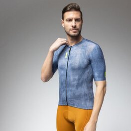 ALÉ Cycling short sleeve jersey - PRAGMA DEEP - blue