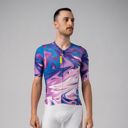 ALÉ Cycling short sleeve jersey - SMOOTHIE - blue/purple