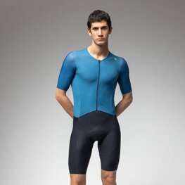 ALÉ Cycling skinsuit - R-EV1 EAGLE - blue/black