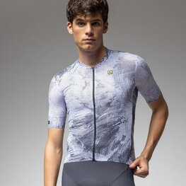ALÉ Cycling short sleeve jersey - FAN PR-E - white/grey
