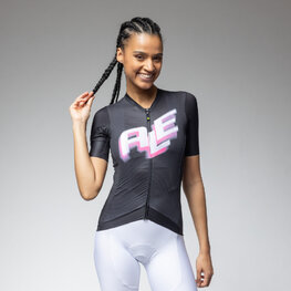 ALÉ Cycling short sleeve jersey - SAUVAGE 2.0 PR-E - black