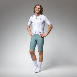 ALÉ Cycling short sleeve jersey - PRAGMA PIXEL - white