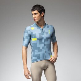 ALÉ Cycling short sleeve jersey - PRAGMA PIXEL - blue