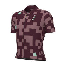 ALÉ Cycling short sleeve jersey - PRAGMA PIXEL - purple