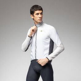 ALÉ waterproof jacket - GUSCIO LIGHT PACK 2.0 - white