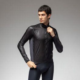 ALÉ waterproof jacket - GUSCIO LIGHT PACK 2.0 - black