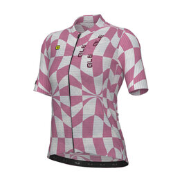 ALÉ Cycling short sleeve jersey - MULTIVERSO 2.0 PR-E - white/red