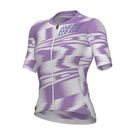 ALÉ Cycling short sleeve jersey - TECHNO PR-E - white/purple
