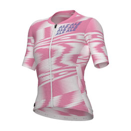 ALÉ Cycling short sleeve jersey - TECHNO PR-E - pink/white