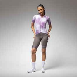 ALÉ Cycling short sleeve jersey - PR-E ARGON - purple/white