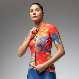 ALÉ Cycling short sleeve jersey - PR-E CLOROFILLA - multicolour