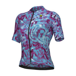 ALÉ Cycling short sleeve jersey - PR-E CLOROFILLA - blue/purple