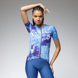 ALÉ Cycling short sleeve jersey - PRAGMA LINFA - blue