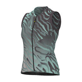 ALÉ Cycling sleeveless jersey - PRAGMA SURFACE PR-E - light green/brown