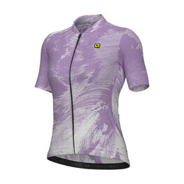 ALÉ Cycling short sleeve jersey - PR-E FAN - white/purple