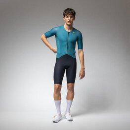 ALÉ Cycling skinsuit - TRIATHLON EAGLE TRI - green/black