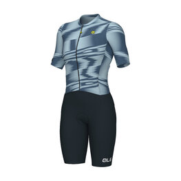 ALÉ Cycling skinsuit - TECHNO PR-E - blue/grey