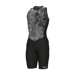 ALÉ Cycling skinsuit - TRIATHLON TRIPLE - grey/black