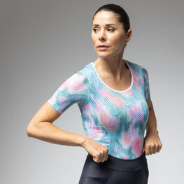 ALÉ Cycling short sleeve t-shirt - INTIMO JARDIN 2.0 - light green