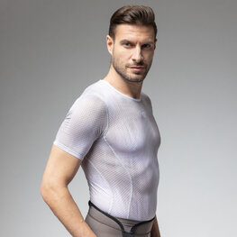 ALÉ Cycling short sleeve t-shirt - INTIMO ARGON - white