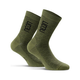 NEON Cyclingclassic socks - NEON 3D - green/black