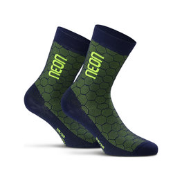 NEON Cyclingclassic socks - NEON 3D - yellow/blue