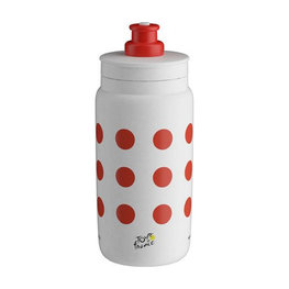ELITE Cycling water bottle - FLY 550 TDF 2025 - white/red