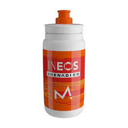 ELITE Cycling water bottle - FLY INEOS GRENADIER 550 ML 2026 - white/orange
