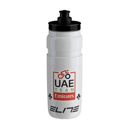 ELITE Cycling water bottle - FLY 750 UAE TEAM EMIRATES 2025 x - white/multicolour
