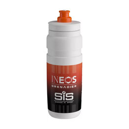 ELITE Cycling water bottle - FLY 750 INEOS GRENADIER 2025 - white/red/black