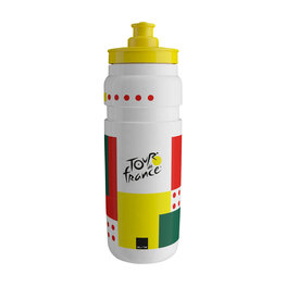 ELITE Cycling water bottle - FLY TOUR DE FRANCE COLORS 750 ML 2026 - white/yellow/red