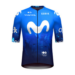 GOBIK Cycling short sleeve jersey - INFINITY MOVISTAR TEAM 2024 - blue/white