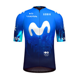 GOBIK Cycling short sleeve jersey - ODYSSEY MOVISTAR TEAM 2024 - blue/white