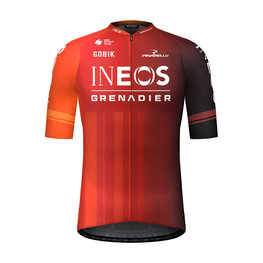 GOBIK Cycling short sleeve jersey - ODYSSEY INEOS GRENADIERS 2024 - red/orange