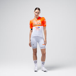 GOBIK Cycling short sleeve jersey - ODYSSEY - white/orange